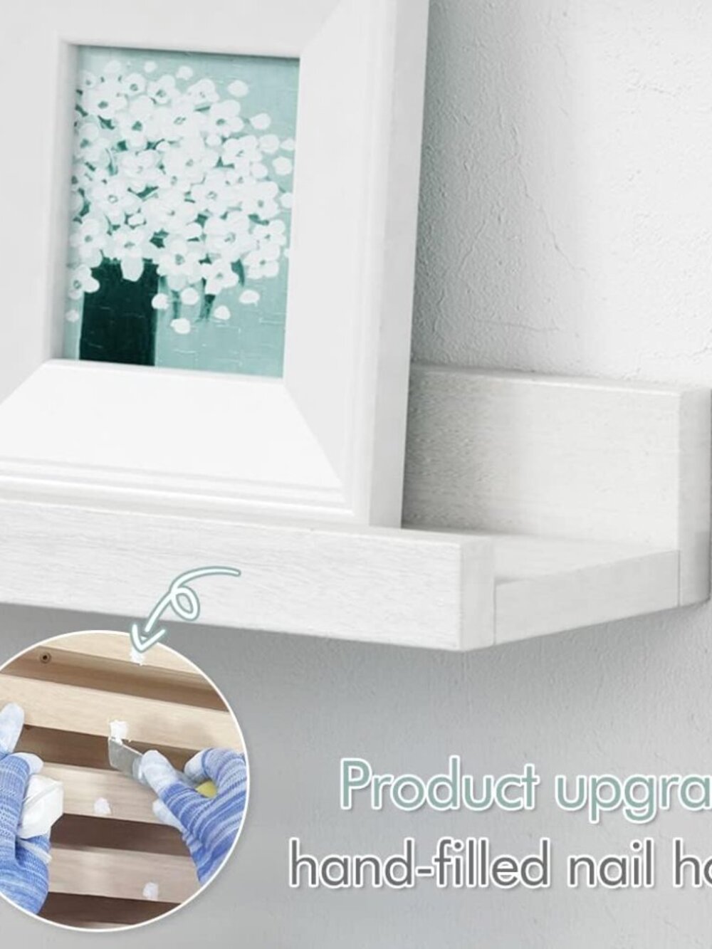 36 Inch Floating Shelves for Wall 4-Pack, Large Nursery Book Shelves Bookshelf f - Picture 7 of 7